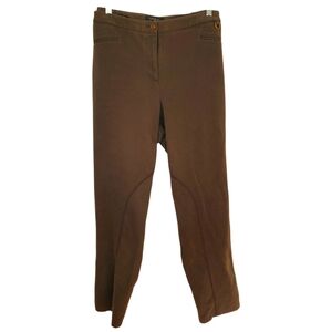 Talbots Dalton Brown Equestrian Style Pants. 18W. D0059